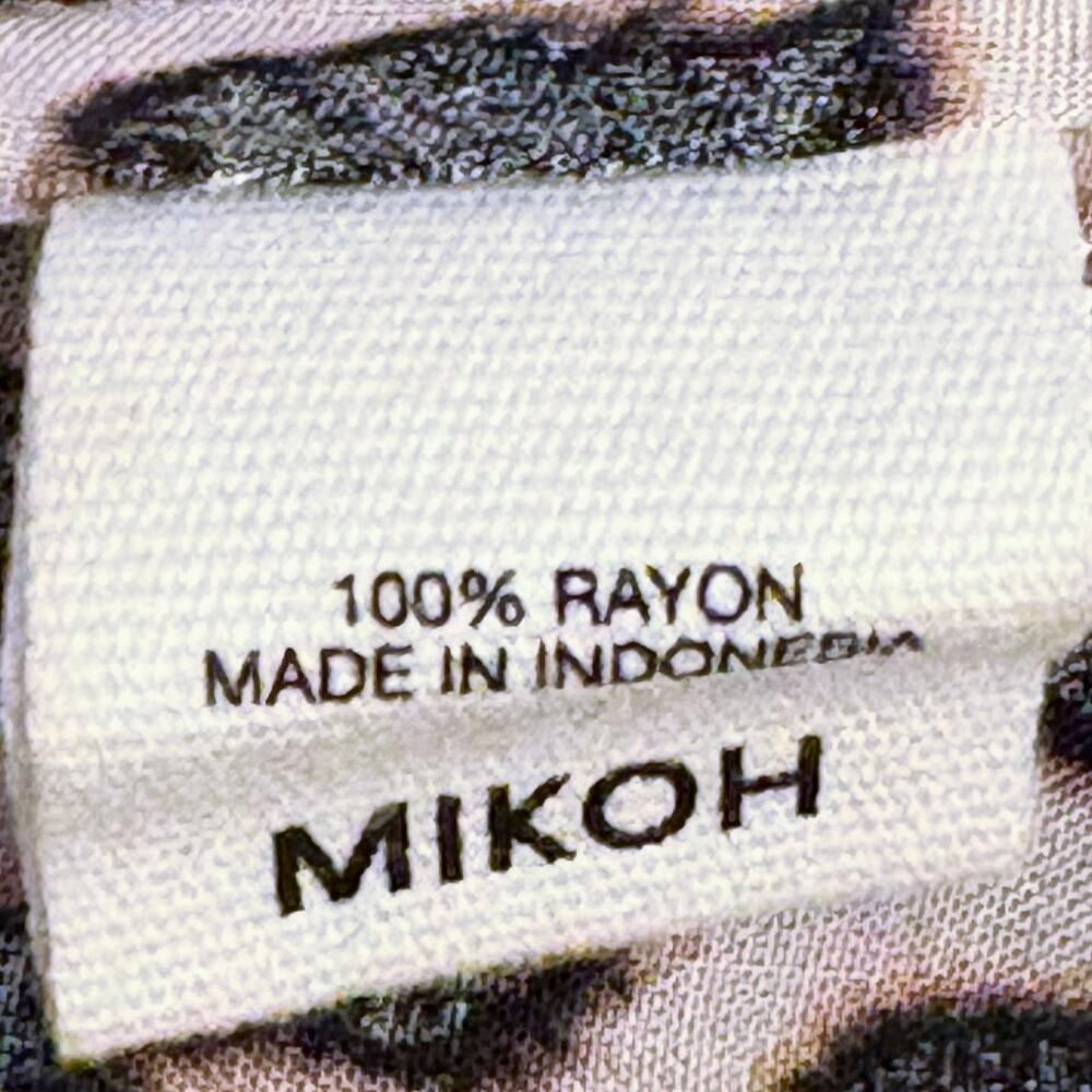 Mikoh Labasa Cover Up Dress Leopard 1/Small - Picture 5 of 9